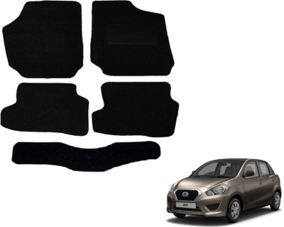 MOCKHE Fabric Standard Mat For  Datsun Go(Black)