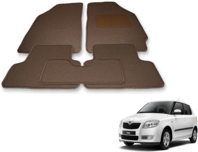 MOCKHE Fabric Standard Mat For  Skoda Fabia(Beige)