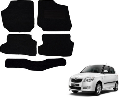 MOCKHE Fabric Standard Mat For  Skoda Fabia(Black)