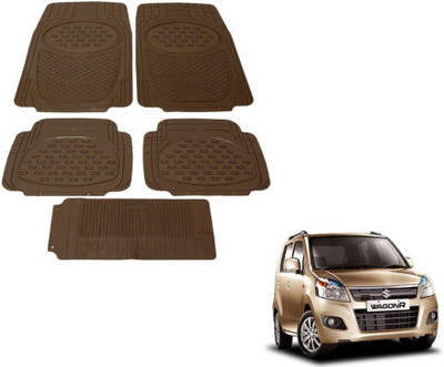 MOCKHE Rubber, Plastic Standard Mat For  Maruti Suzuki WagonR(Beige)