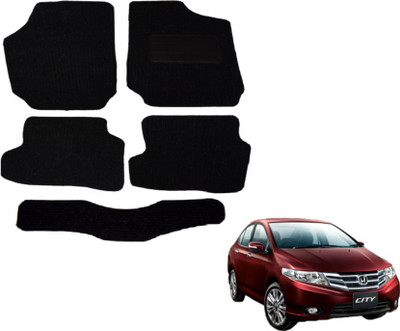 MOCKHE Fabric Standard Mat For  Honda City(Black)