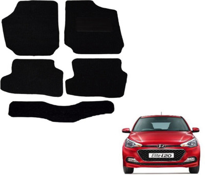 MOCKHE Fabric Standard Mat For  Hyundai Elite i20(Black)