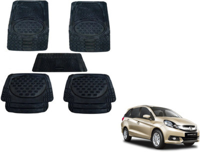 MOCKHE Rubber, Plastic Standard Mat For  Honda Mobilio(Black)