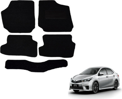 MOCKHE Fabric Standard Mat For  Toyota Corolla Altis(Black)