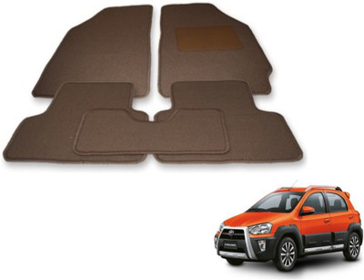 MOCKHE Fabric Standard Mat For  Toyota Etios Cross(Beige)