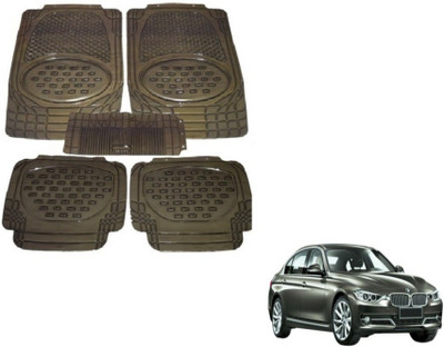 MOCKHE Rubber, Plastic Standard Mat For  BMW 3 Series(Grey)