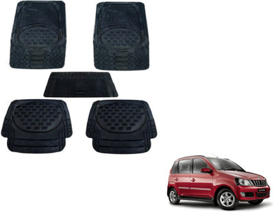 MOCKHE Rubber, Plastic Standard Mat For  Mahindra Quanto(Black)