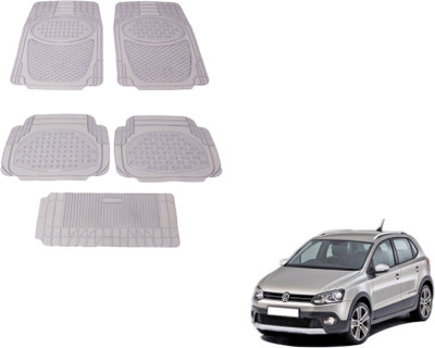 MOCKHE Rubber, Plastic Standard Mat For  Volkswagen Polo Cross(Clear)