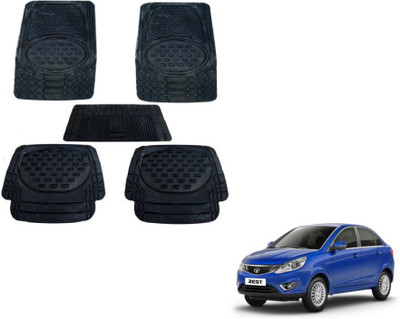 MOCKHE Rubber, Plastic Standard Mat For  Tata Zest(Black)