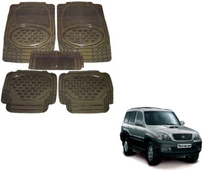 MOCKHE Rubber, Plastic Standard Mat For  Hyundai Terracan(Grey)