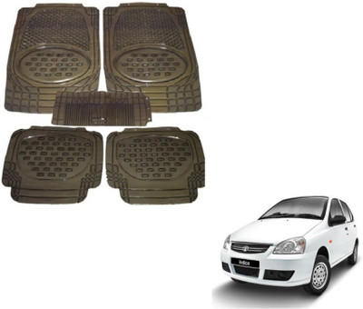 MOCKHE Rubber, Plastic Standard Mat For  Tata Indica(Grey)