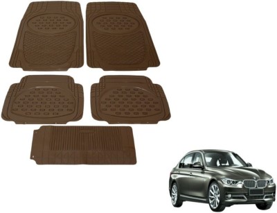 MOCKHE Rubber, Plastic Standard Mat For  BMW 3 Series(Beige)