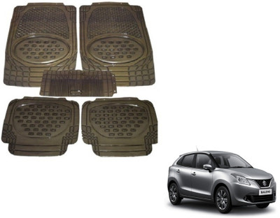 MOCKHE Rubber, Plastic Standard Mat For  Maruti Suzuki Baleno(Grey)