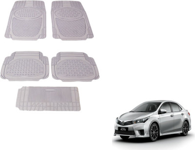 MOCKHE Rubber, Plastic Standard Mat For  Toyota Corolla Altis(Clear)