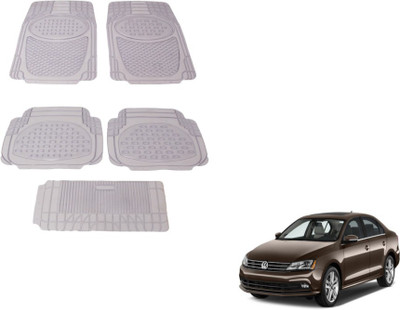 MOCKHE Rubber, Plastic Standard Mat For  Volkswagen Jetta(Clear)
