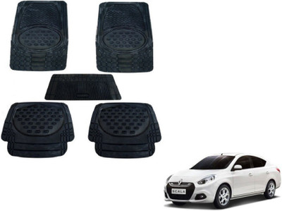 MOCKHE Rubber, Plastic Standard Mat For  Renault Scala(Black)