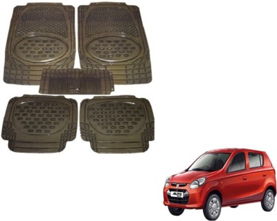 MOCKHE Rubber, Plastic Standard Mat For  Maruti Suzuki Alto 800(Grey)