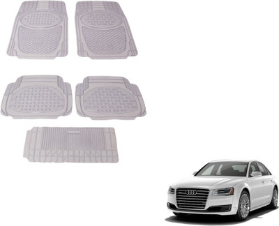 MOCKHE Rubber, Plastic Standard Mat For  Audi A8(Clear)