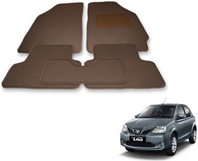 MOCKHE Fabric Standard Mat For  Toyota Etios Liva(Beige)