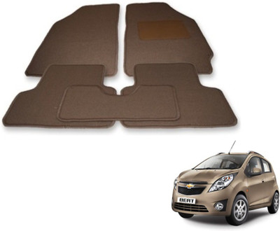 MOCKHE Fabric Standard Mat For  Chevrolet Beat(Beige)
