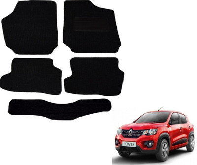 MOCKHE Fabric Standard Mat For  Renault Kwid(Black)