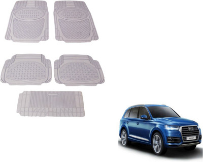 MOCKHE Rubber, Plastic Standard Mat For  Audi Q7(Clear)