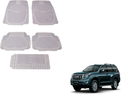 MOCKHE Rubber, Plastic Standard Mat For  Toyota Land Cruiser Prado(Clear)