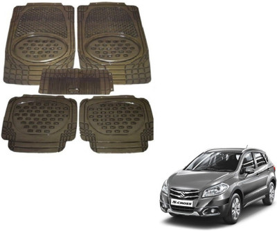 MOCKHE Rubber, Plastic Standard Mat For  Maruti Suzuki S-Cross(Grey)