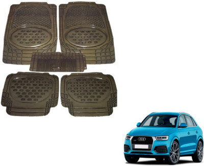 MOCKHE Rubber, Plastic Standard Mat For  Audi Q3(Grey)