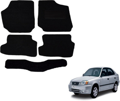 MOCKHE Fabric Standard Mat For  Hyundai Accent(Black)
