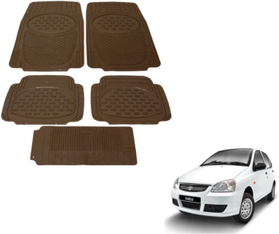 MOCKHE Rubber, Plastic Standard Mat For  Tata Indica(Beige)