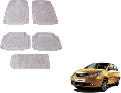 MOCKHE Rubber, Plastic Standard Mat For  Tata Manza(Clear)