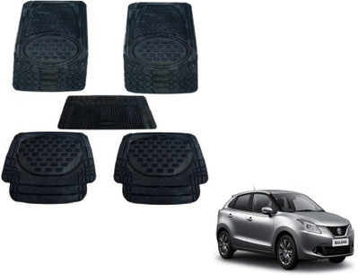 MOCKHE Rubber, Plastic Standard Mat For  Maruti Suzuki Baleno(Black)