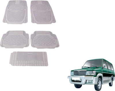 MOCKHE Rubber, Plastic Standard Mat For  Toyota Qualis(Clear)