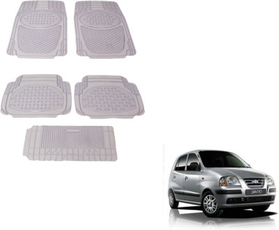 MOCKHE Rubber, Plastic Standard Mat For  Hyundai Santro(Clear)