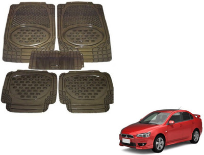 MOCKHE Rubber, Plastic Standard Mat For  Mitsubishi Lancer(Grey)