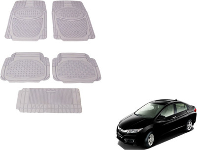 MOCKHE Rubber, Plastic Standard Mat For  Honda City(Clear)