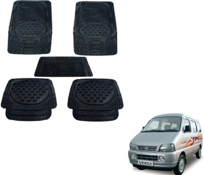 MOCKHE Rubber, Plastic Standard Mat For  Maruti Suzuki Versa(Black)
