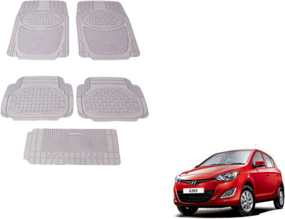 MOCKHE Rubber, Plastic Standard Mat For  Hyundai i20(Clear)