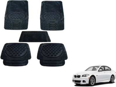 MOCKHE Rubber, Plastic Standard Mat For  BMW 525i(Black)