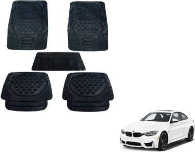MOCKHE Rubber, Plastic Standard Mat For  BMW 325i(Black)