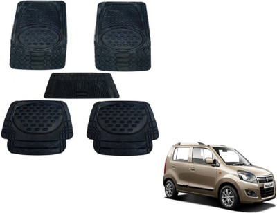 MOCKHE Rubber, Plastic Standard Mat For  Maruti Suzuki WagonR Stingray(Black)