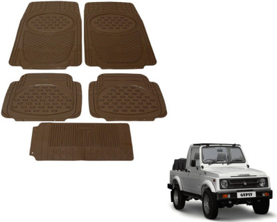 MOCKHE Rubber, Plastic Standard Mat For  Maruti Suzuki Gypsy(Beige)