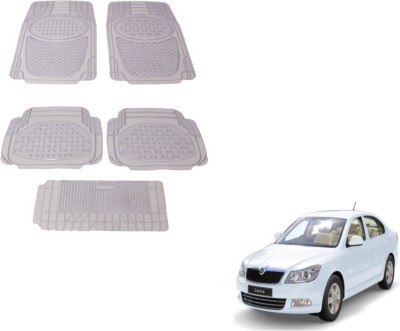 MOCKHE Rubber, Plastic Standard Mat For  Skoda Laura(Clear)