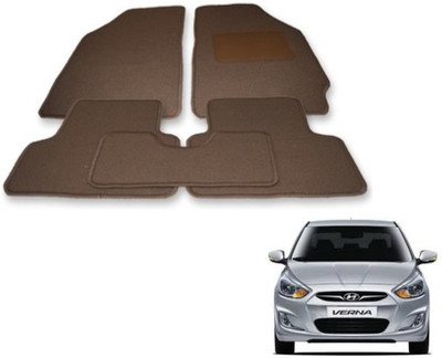 MOCKHE Fabric Standard Mat For  Hyundai Verna(Beige)