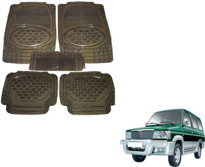 MOCKHE Rubber, Plastic Standard Mat For  Toyota Qualis(Grey)