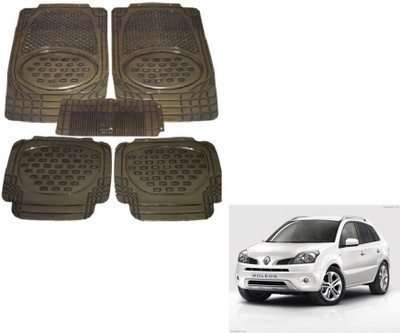 MOCKHE Rubber, Plastic Standard Mat For  Renault Koleos(Grey)