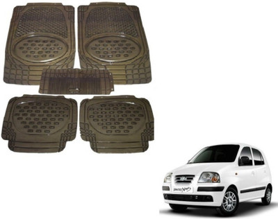 MOCKHE Rubber, Plastic Standard Mat For  Hyundai Santro Xing(Grey)