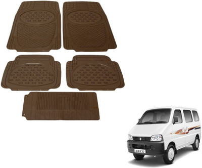 MOCKHE Rubber, Plastic Standard Mat For  Maruti Suzuki Eeco(Brown)