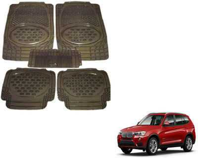 MOCKHE Rubber, Plastic Standard Mat For  BMW X3(Grey)